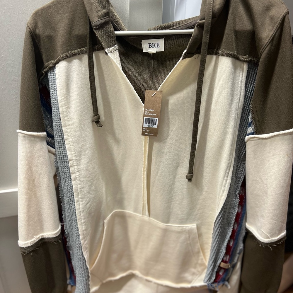 BKE Multicolor Patchwork Hoodie
